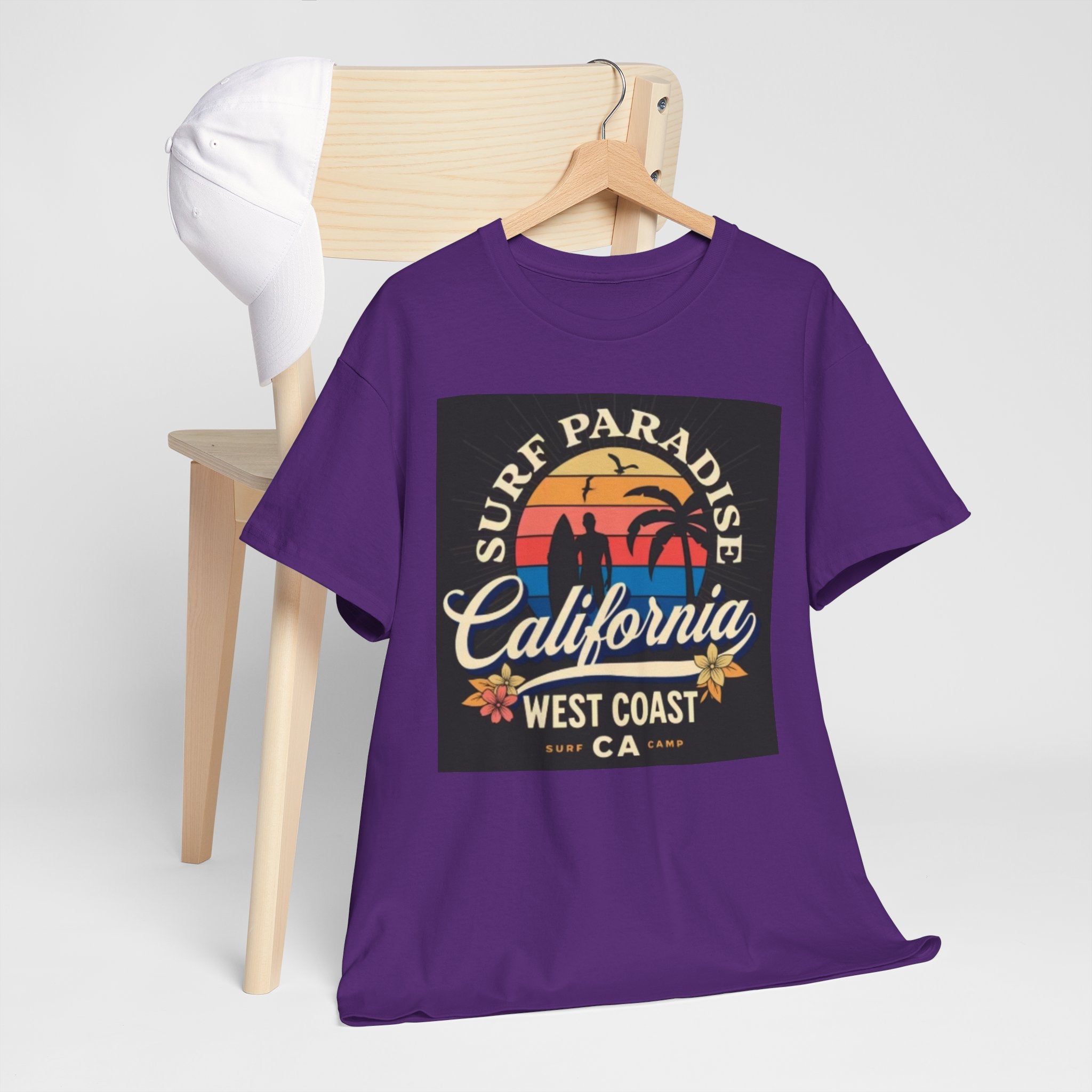 California Surf Paradise Tee — West Coast CA Vintage Sunset Graphic T-Shirt
