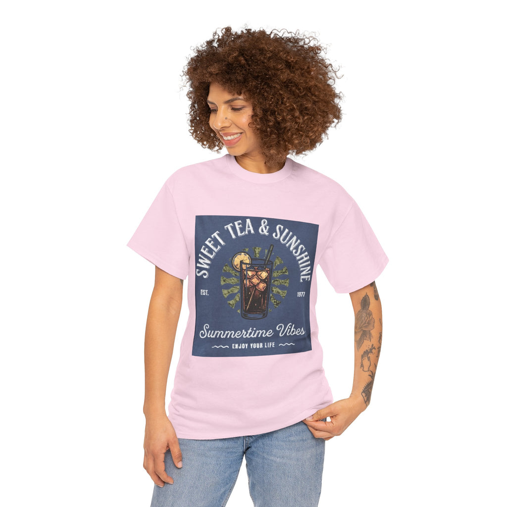 Sweet Tea & Sunshine Tee — Summertime Vibes Iced Tea Graphic T-Shirt