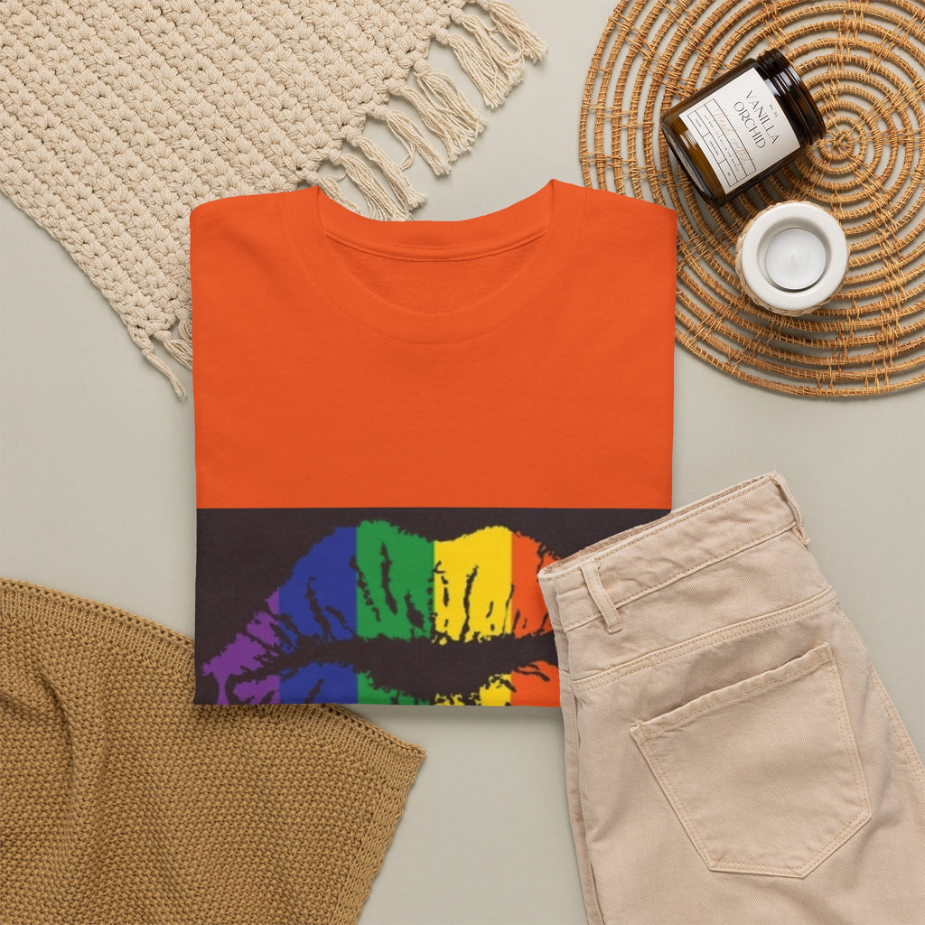 Rainbow Drip Kiss T-Shirt – LGBTQ+ Pride Graphic Tee