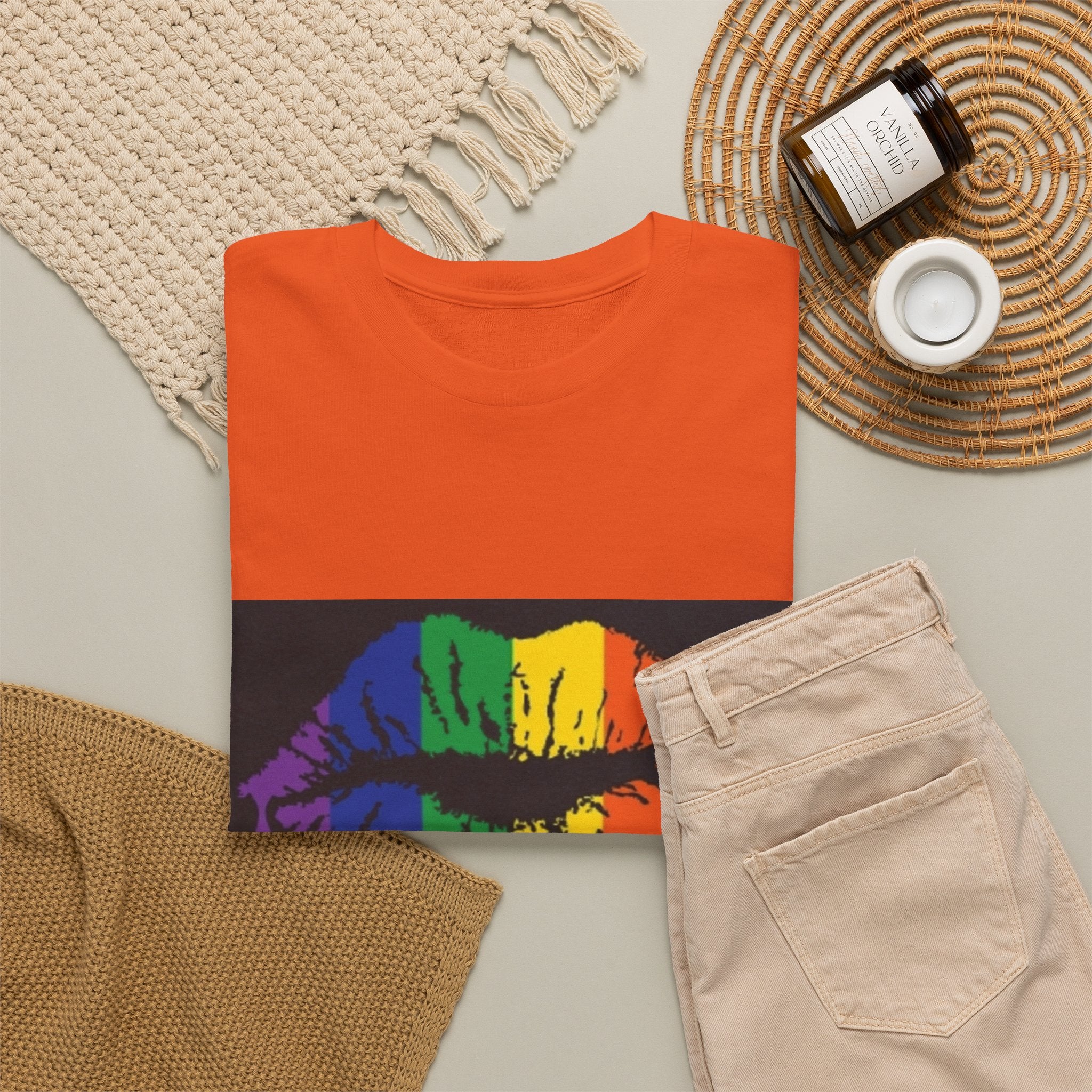 Rainbow Drip Kiss T-Shirt – LGBTQ+ Pride Graphic Tee