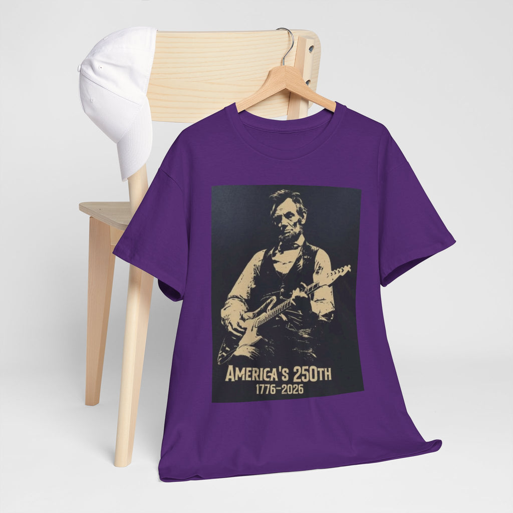 America's 250th Guitar Tee — 1776–2026 Patriotic Rock T‑Shirt