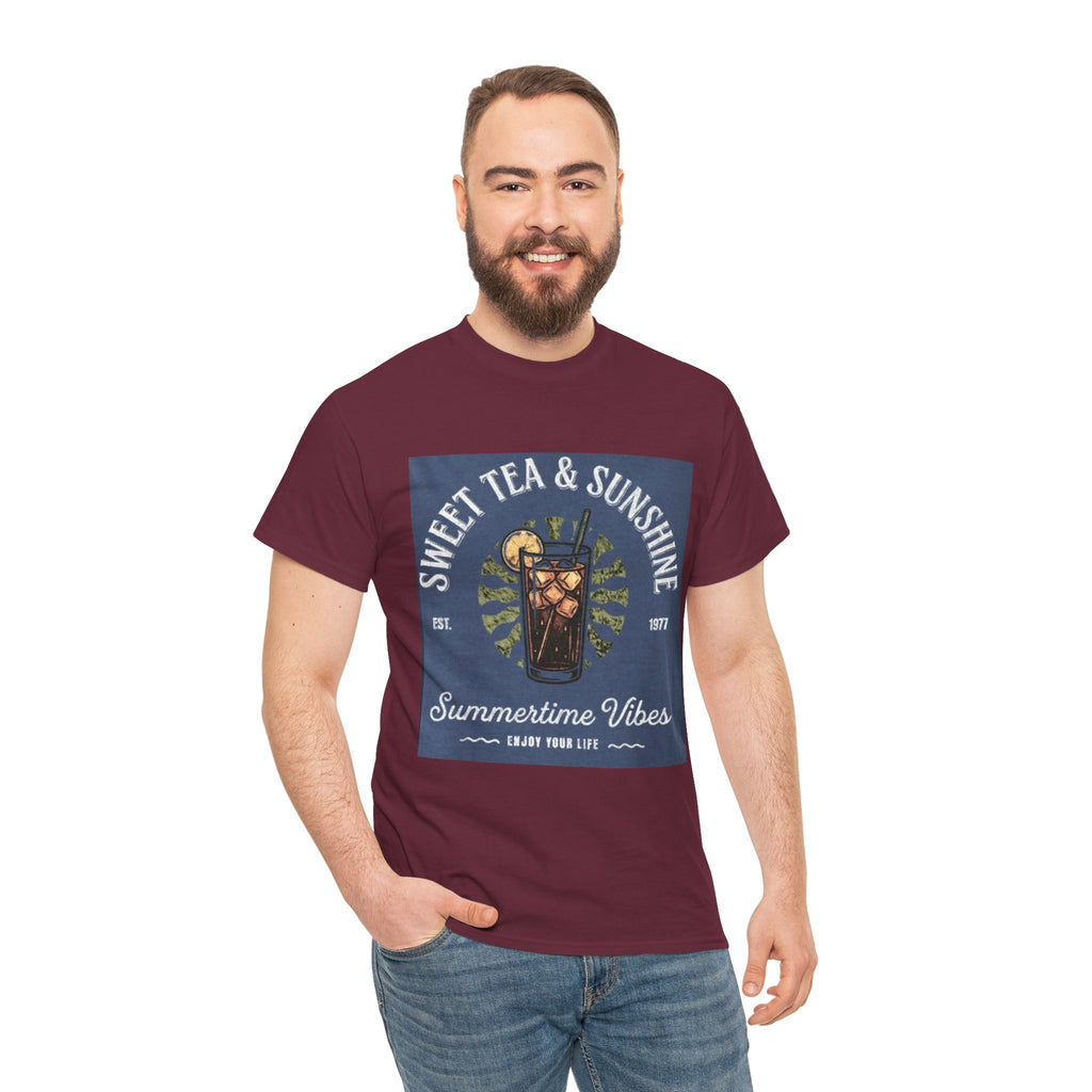 Sweet Tea & Sunshine Tee — Summertime Vibes Iced Tea Graphic T-Shirt