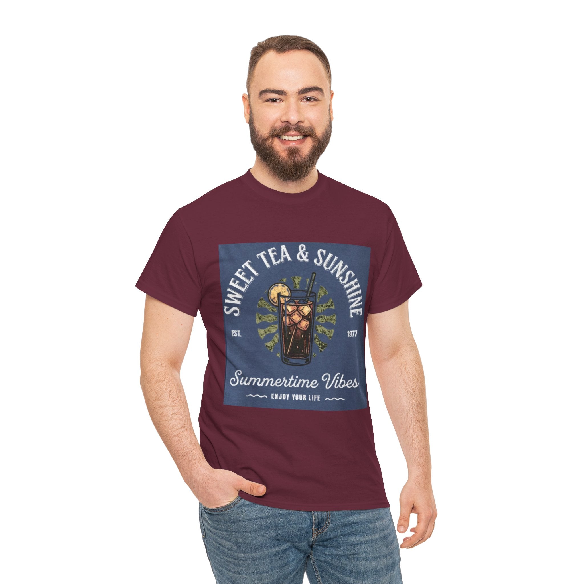 Sweet Tea & Sunshine Tee — Summertime Vibes Iced Tea Graphic T-Shirt