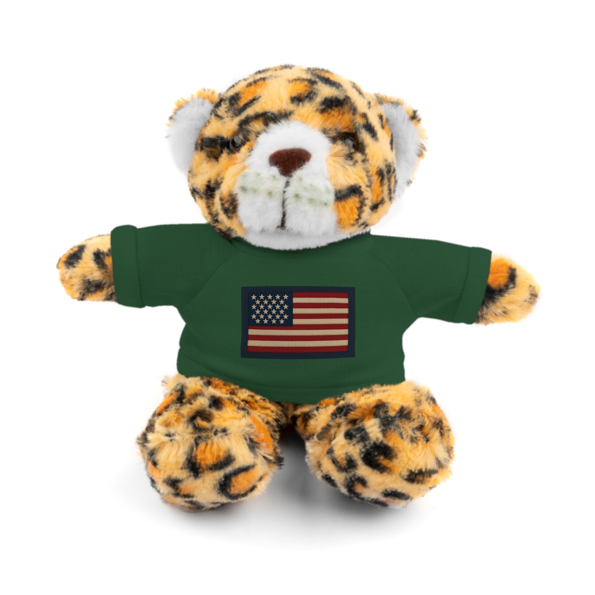 American Flag Teddy Bear with Tee — Patriotic Plush Gift