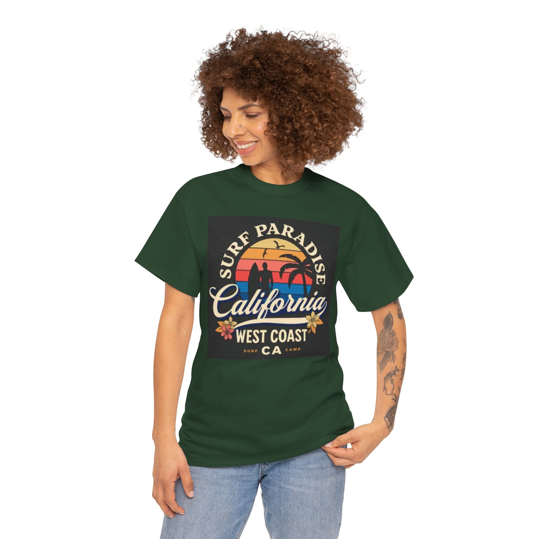 California Surf Paradise Tee — West Coast CA Vintage Sunset Graphic T-Shirt