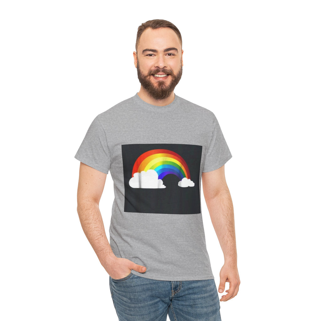 Rainbow Clouds T-Shirt — Bright Pride Graphic Tee