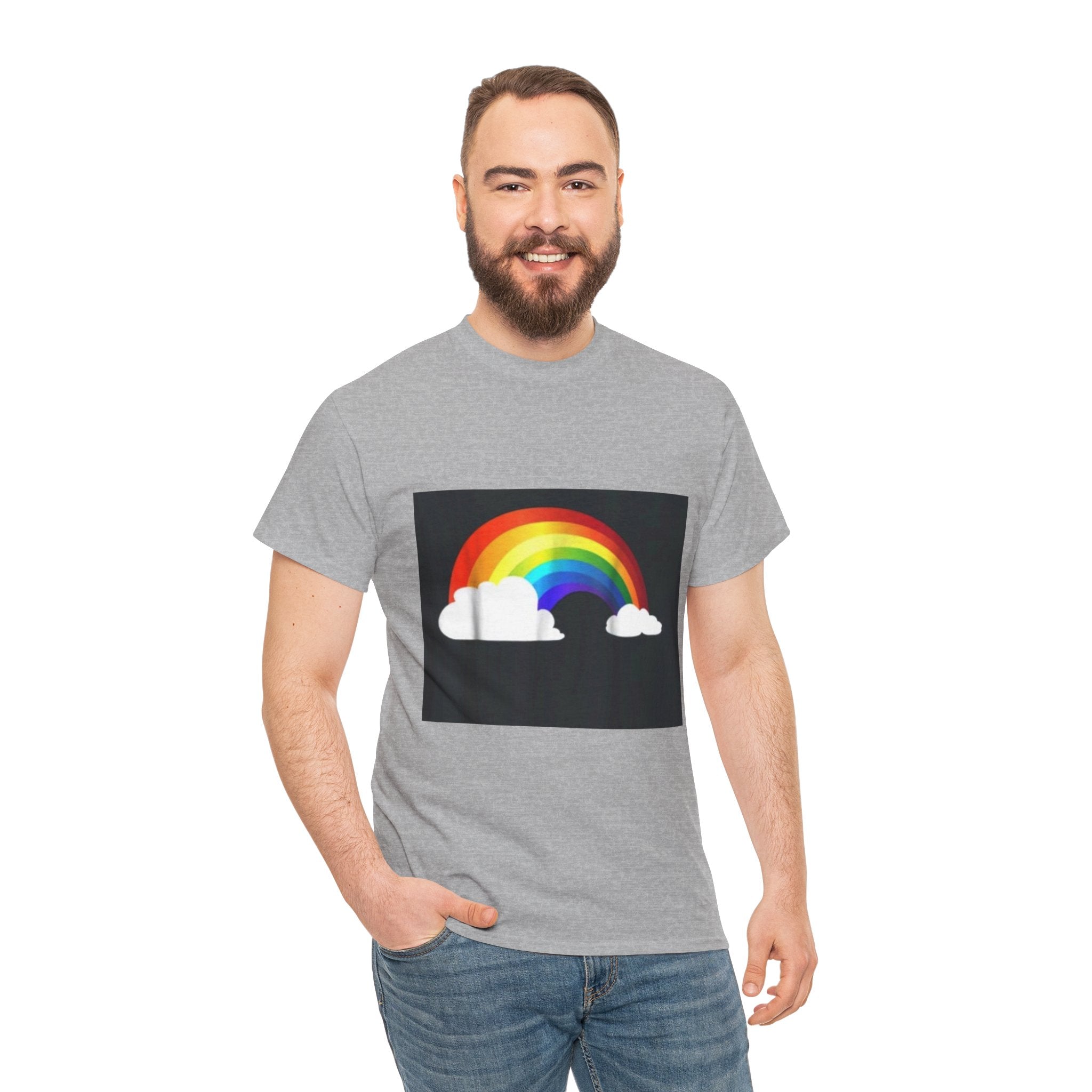 Rainbow Clouds T-Shirt — Bright Pride Graphic Tee