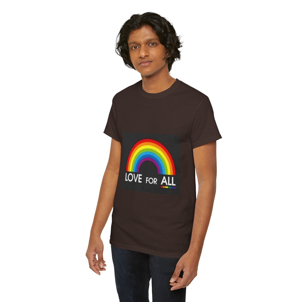 T-Shirt — 'Love For All' Rainbow Pride Tee