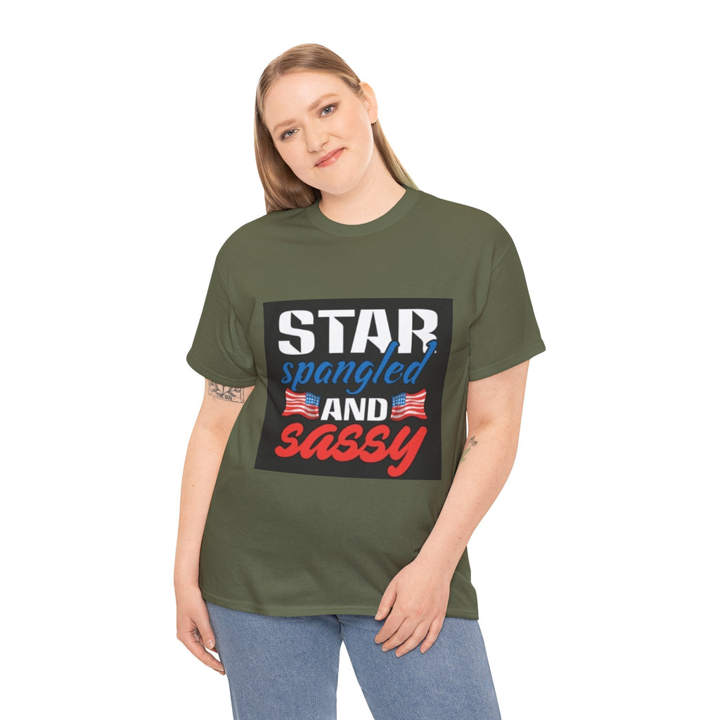 Star Spangled and Sassy Tee — Patriotic 4th of July Shirt with Flags
