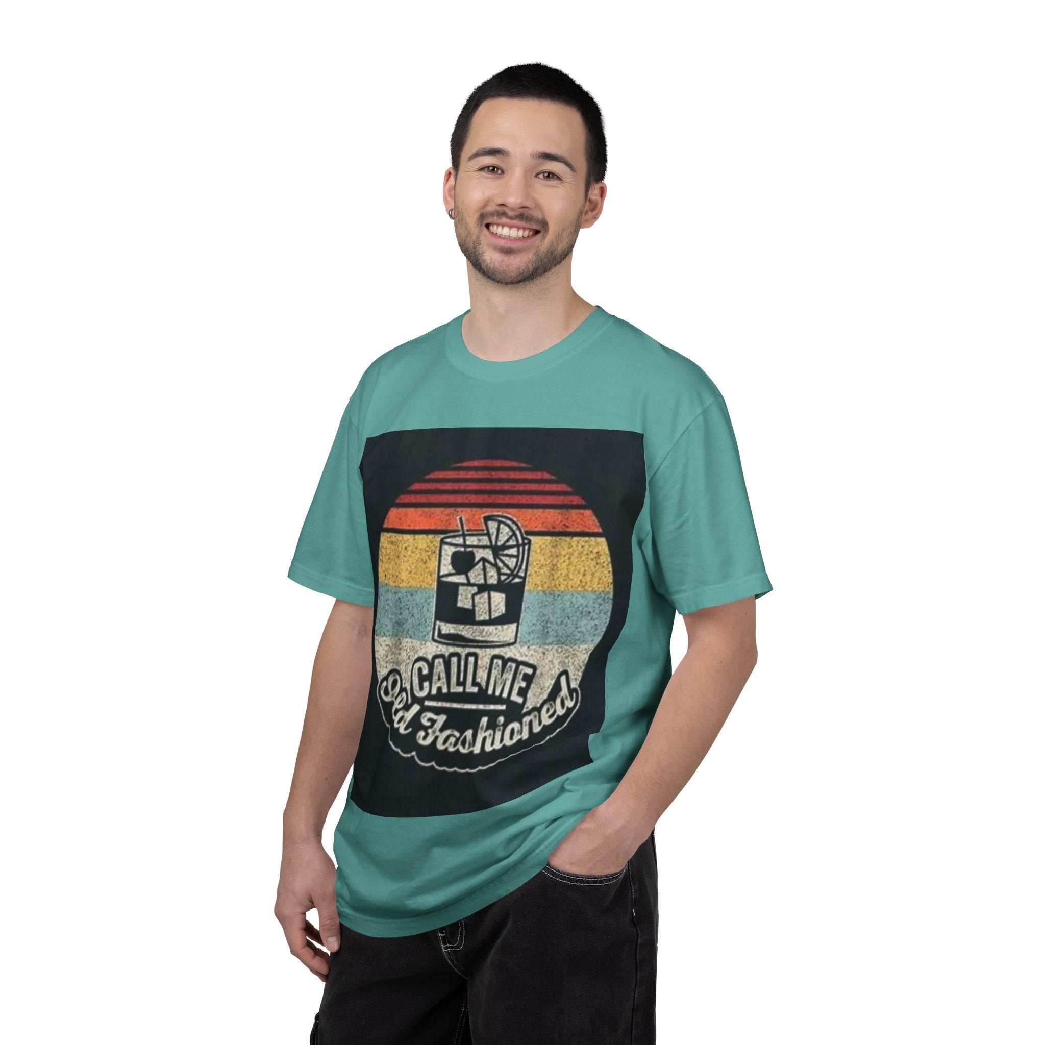 T-Shirt — "Call Me Old Fashioned" Retro Cocktail Graphic Tee