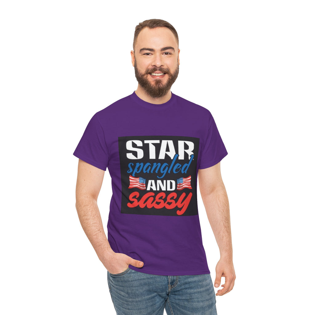 Star Spangled and Sassy Tee — Patriotic 4th of July Shirt with Flags