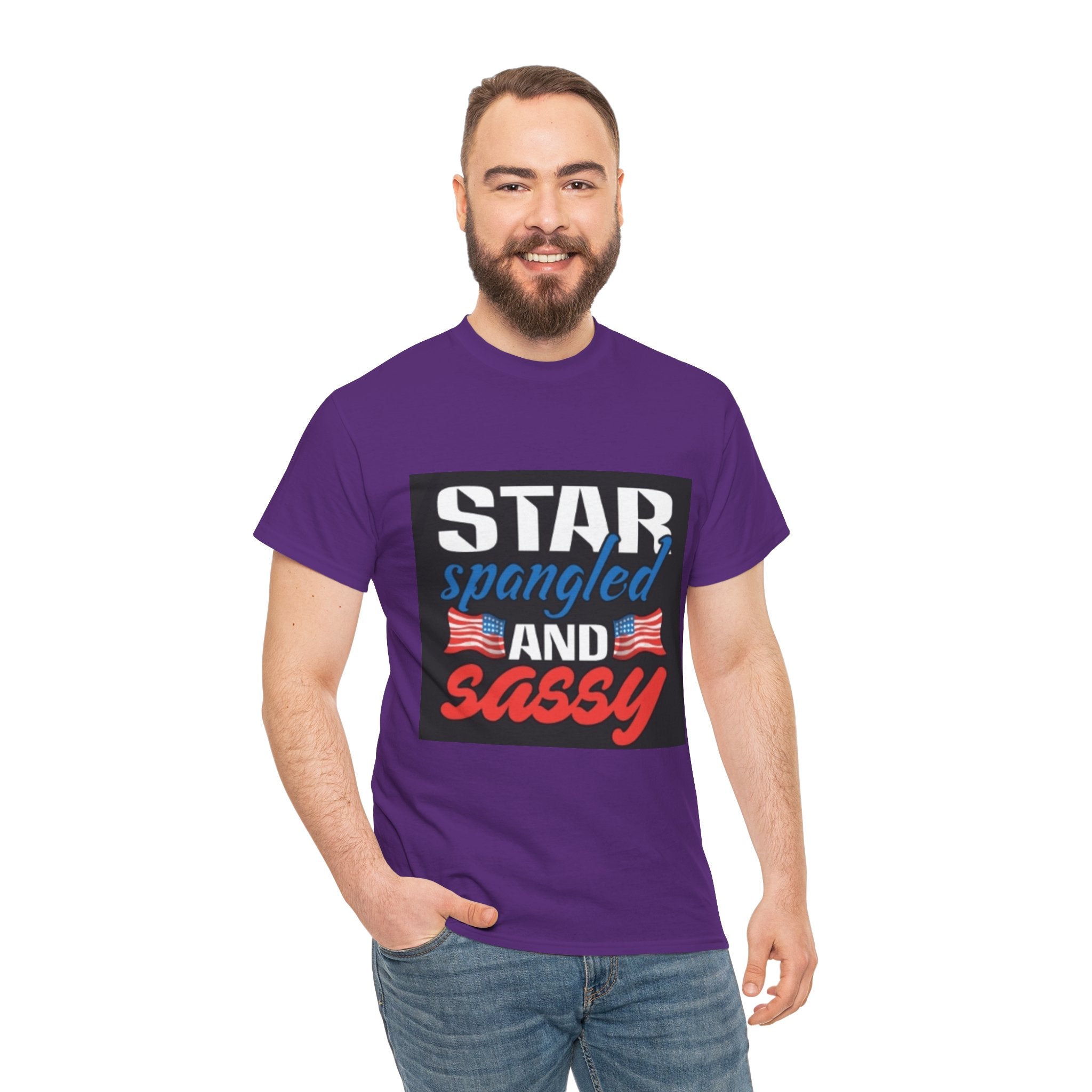 Star Spangled and Sassy Tee — Patriotic 4th of July Shirt with Flags
