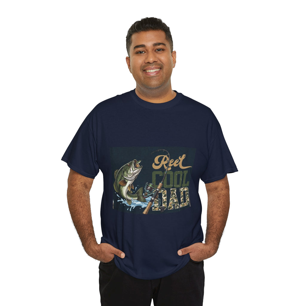 Fishing T-Shirt — "Reel Cool Dad" Graphic Tee