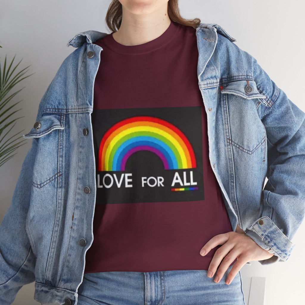 T-Shirt — 'Love For All' Rainbow Pride Tee