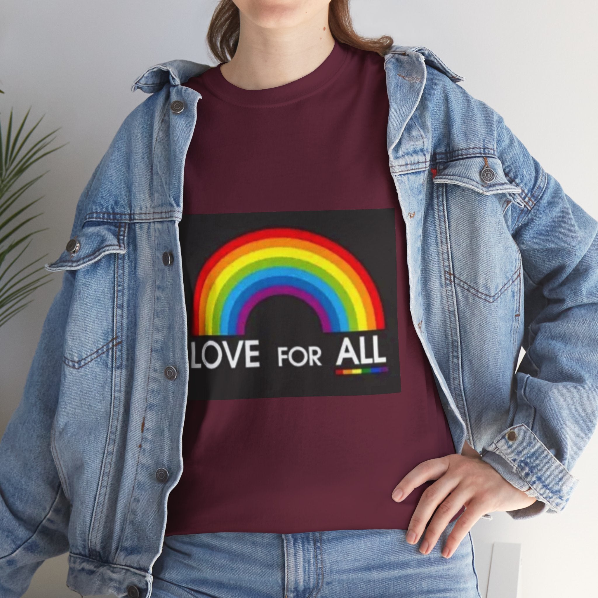 T-Shirt — 'Love For All' Rainbow Pride Tee