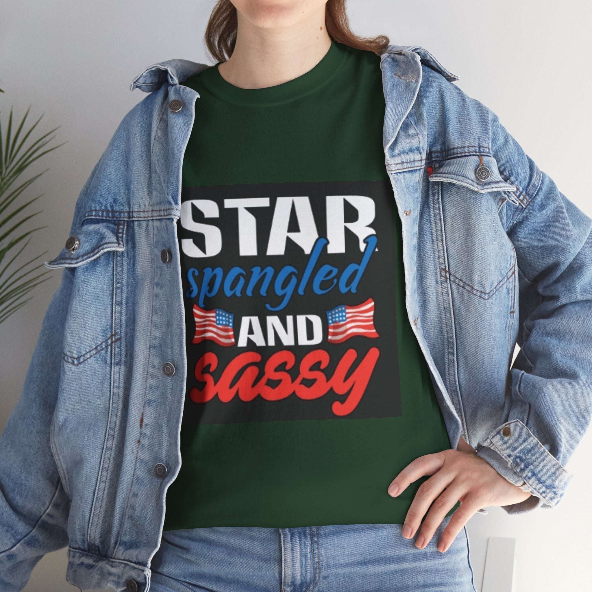 Star Spangled and Sassy Tee — Patriotic 4th of July Shirt with Flags