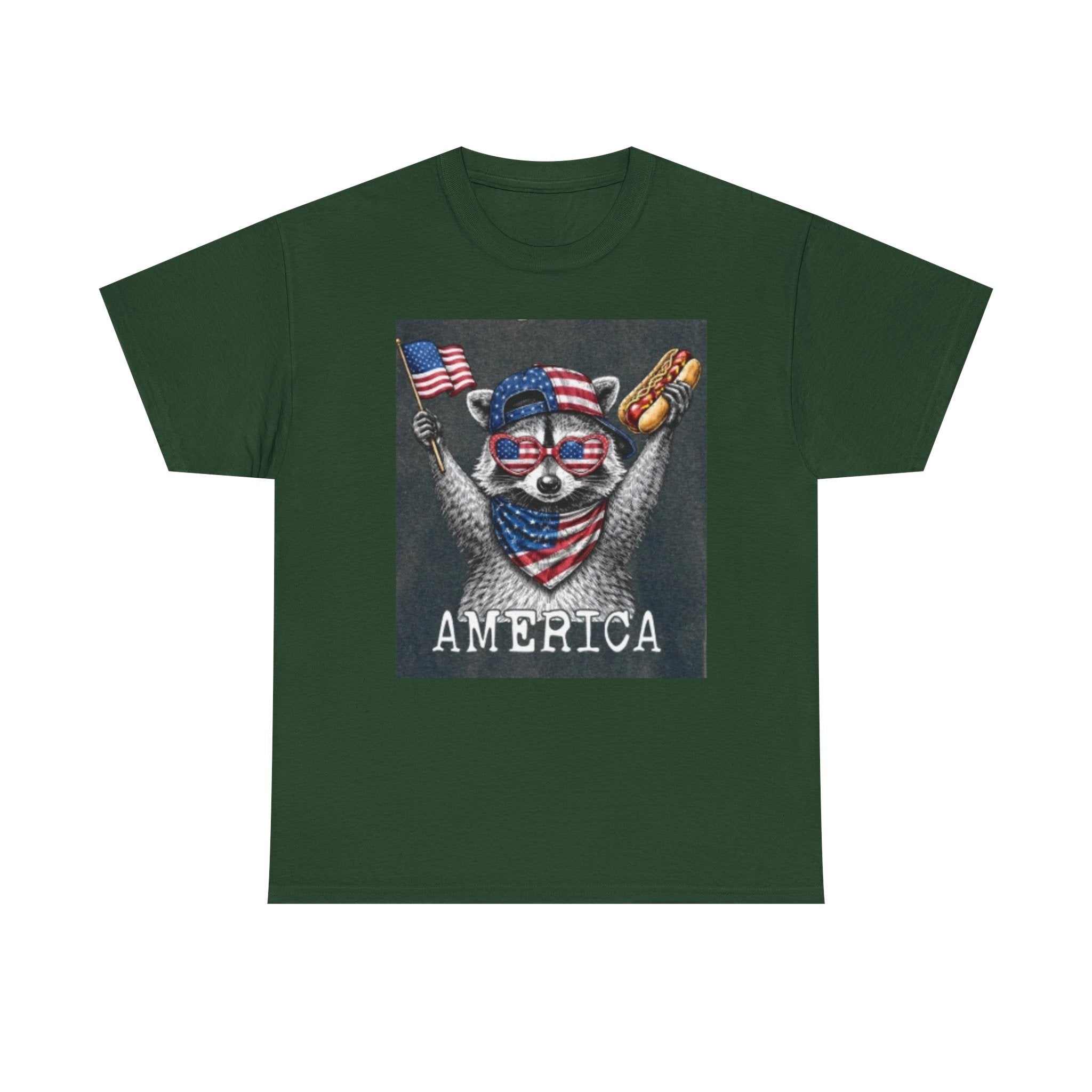 Patriotic Raccoon 'America' T-Shirt
