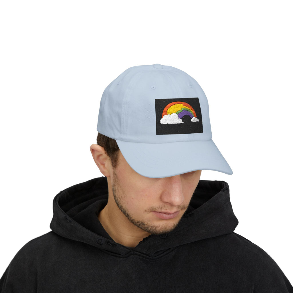 Dad Cap — Embroidered Rainbow Patch Baseball Hat
