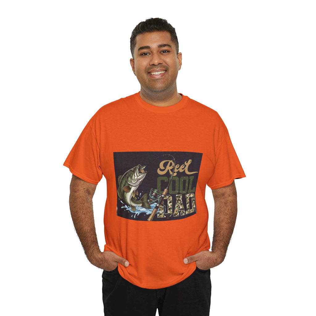 Fishing T-Shirt — "Reel Cool Dad" Graphic Tee