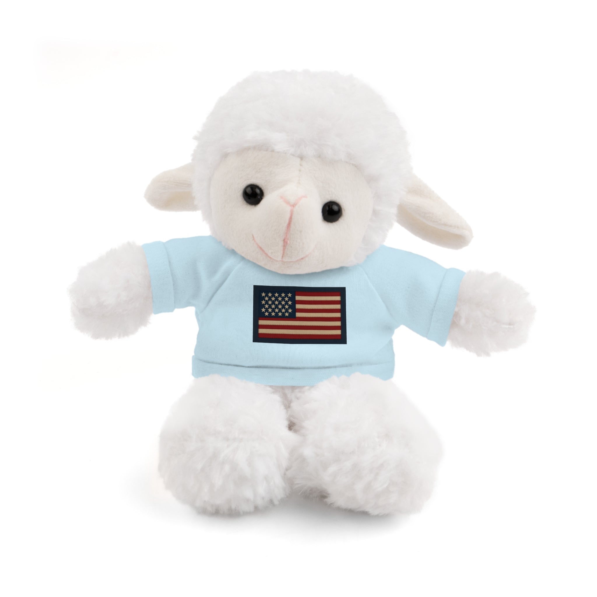 American Flag Teddy Bear with Tee — Patriotic Plush Gift