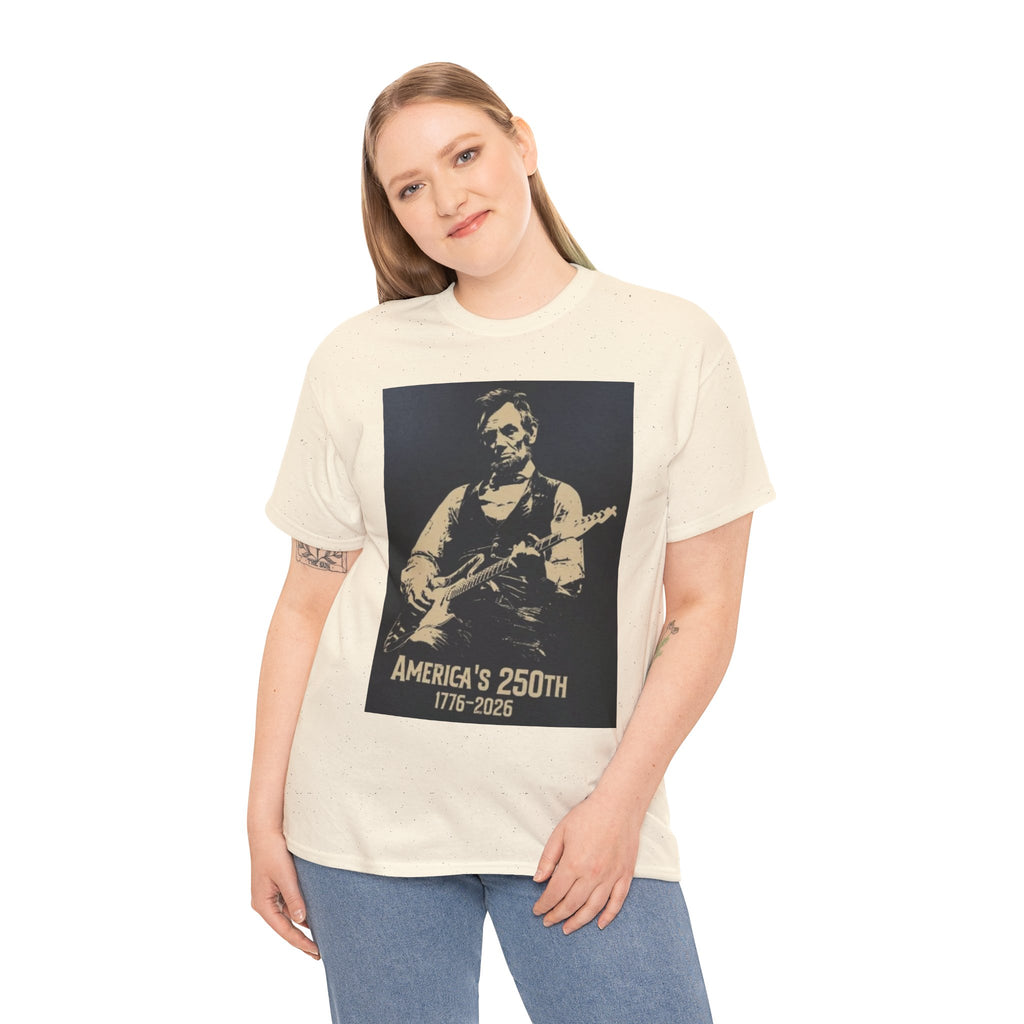 America's 250th Guitar Tee — 1776–2026 Patriotic Rock T‑Shirt