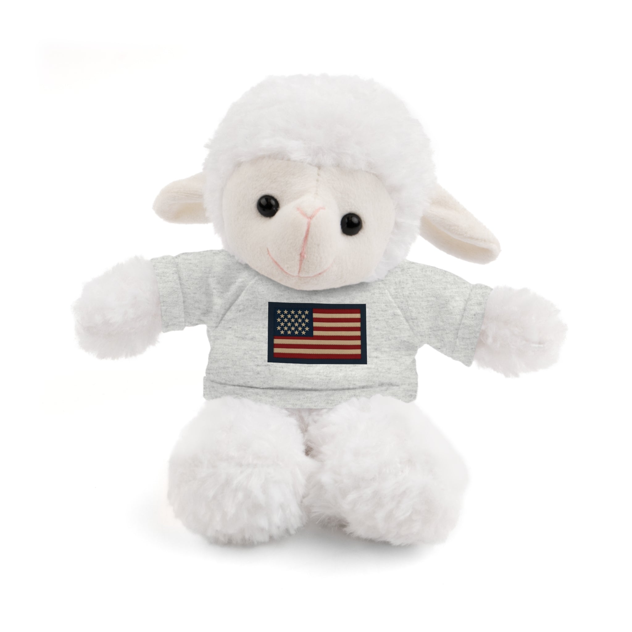 American Flag Teddy Bear with Tee — Patriotic Plush Gift