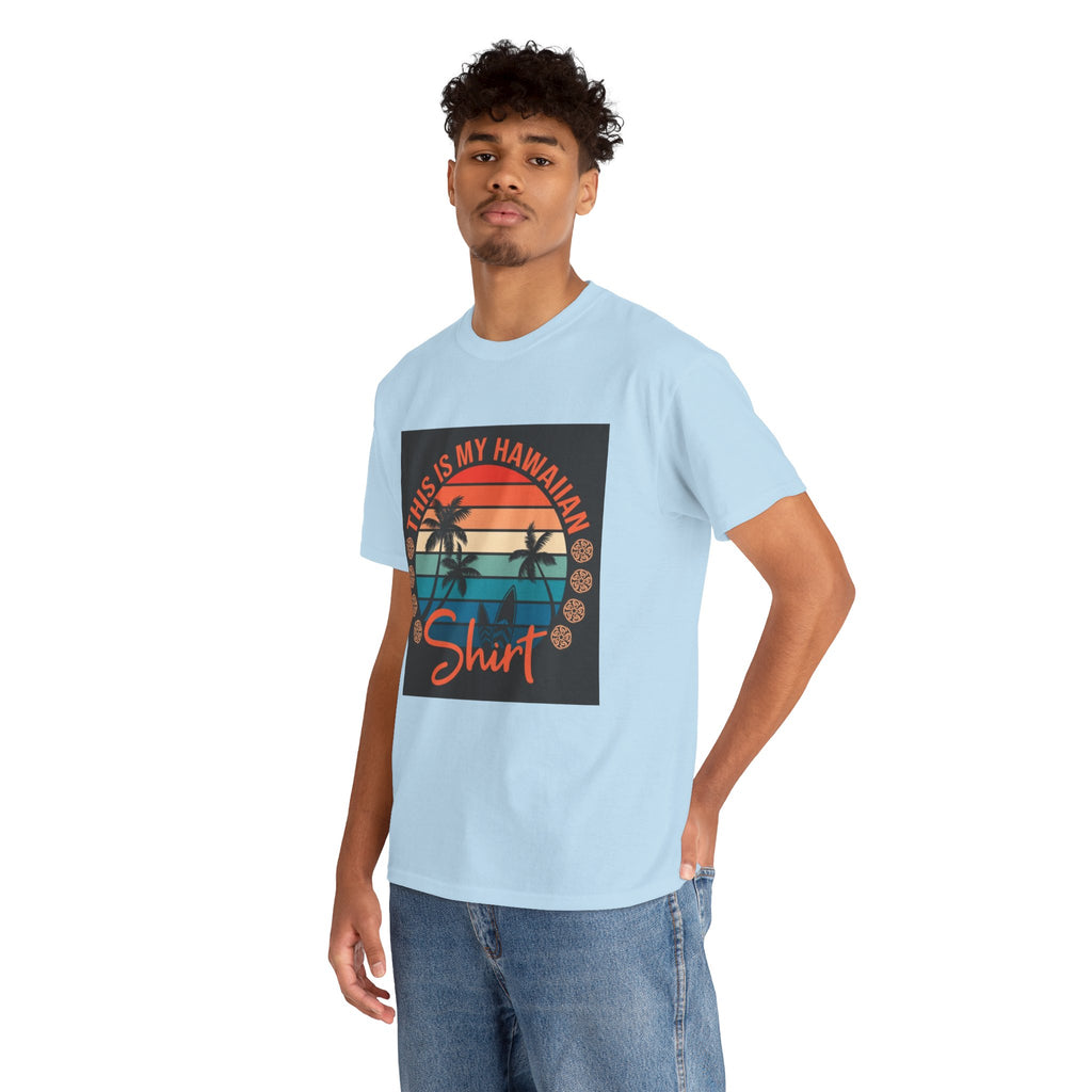 This Is My Hawaiian Shirt Tee — Vintage Sunset Palm Beach T-Shirt