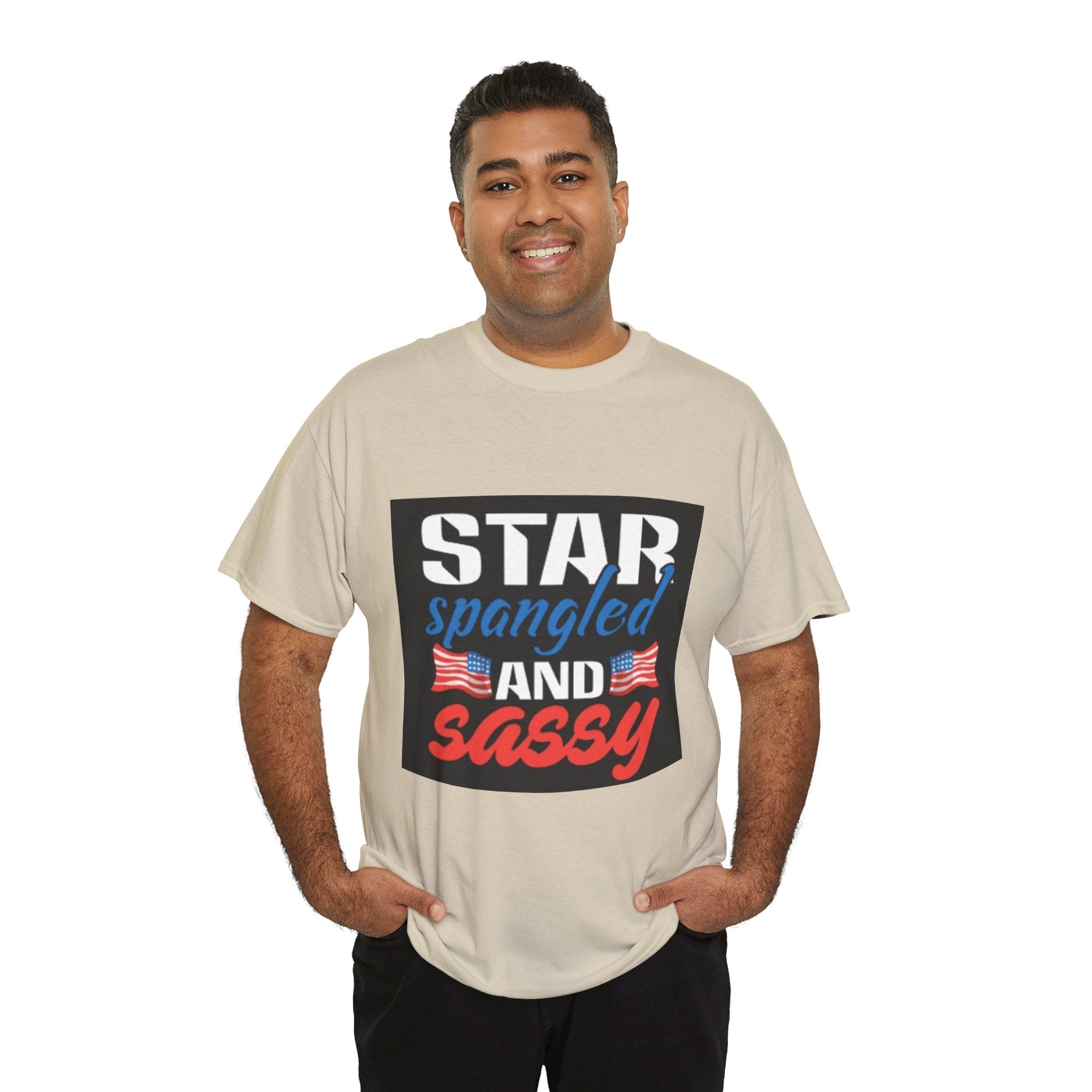 Star Spangled and Sassy Tee — Patriotic 4th of July Shirt with Flags