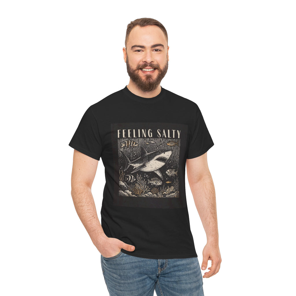 Feeling Salty Shark T-Shirt – Vintage Ocean Graphic Tee