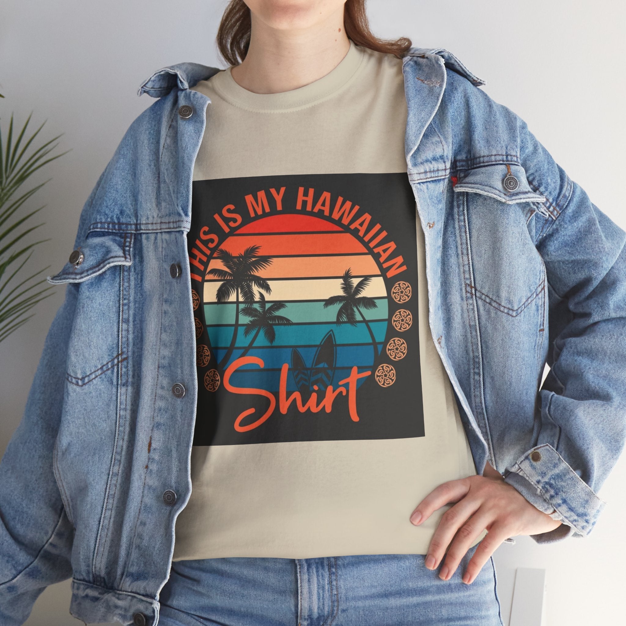 This Is My Hawaiian Shirt Tee — Vintage Sunset Palm Beach T-Shirt