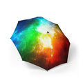 Galaxy Rainbow Foldable Umbrella — Semi‑Automatic Compact Rain Protector