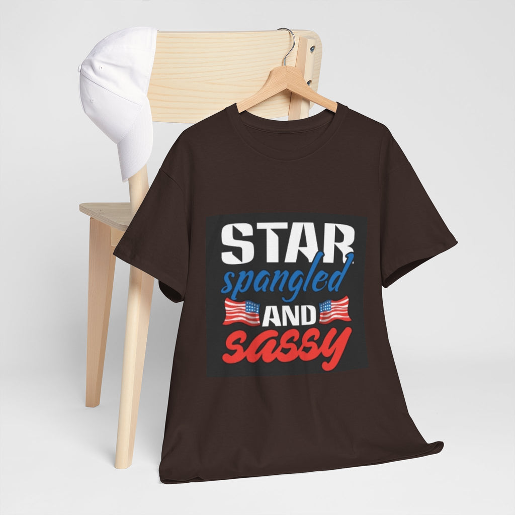 Star Spangled and Sassy Tee — Patriotic 4th of July Shirt with Flags