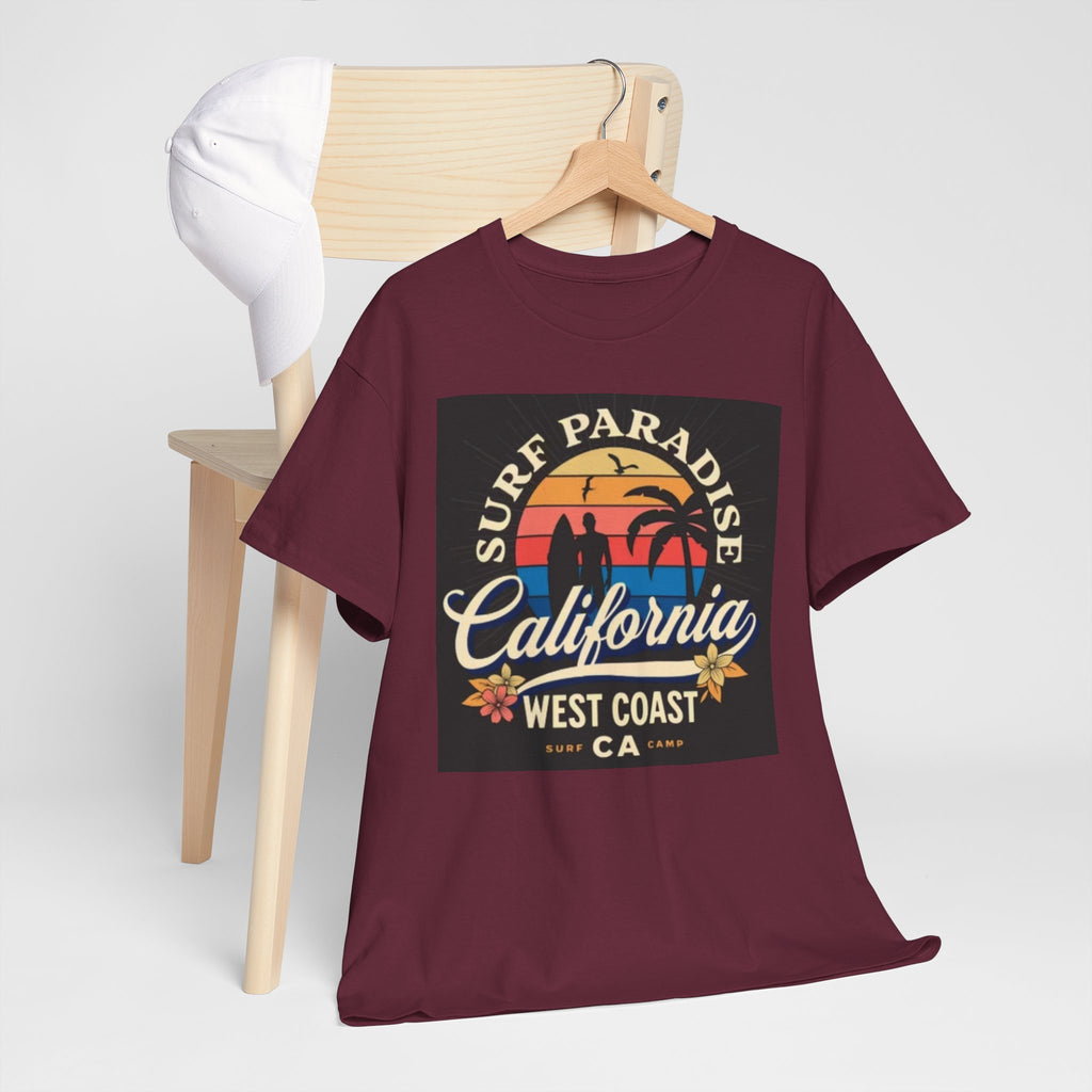 California Surf Paradise Tee — West Coast CA Vintage Sunset Graphic T-Shirt