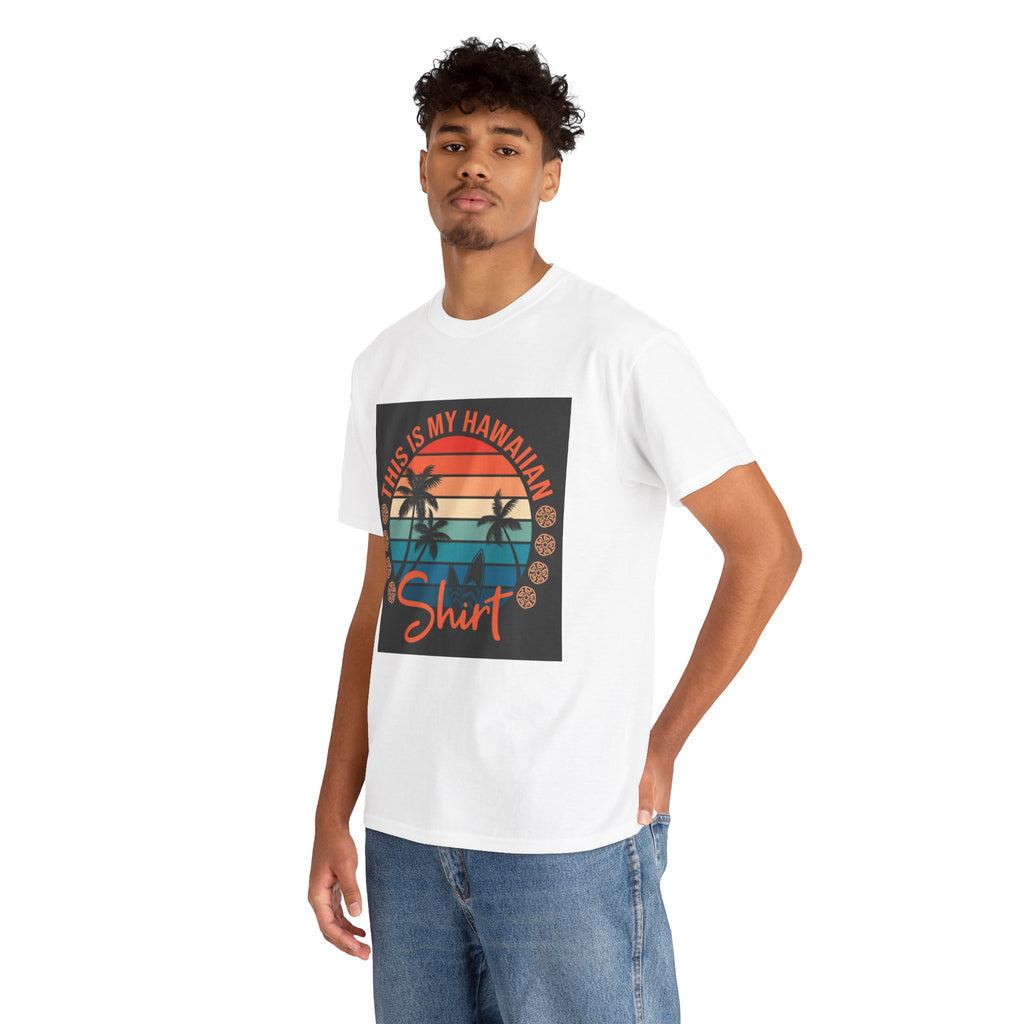 This Is My Hawaiian Shirt Tee — Vintage Sunset Palm Beach T-Shirt