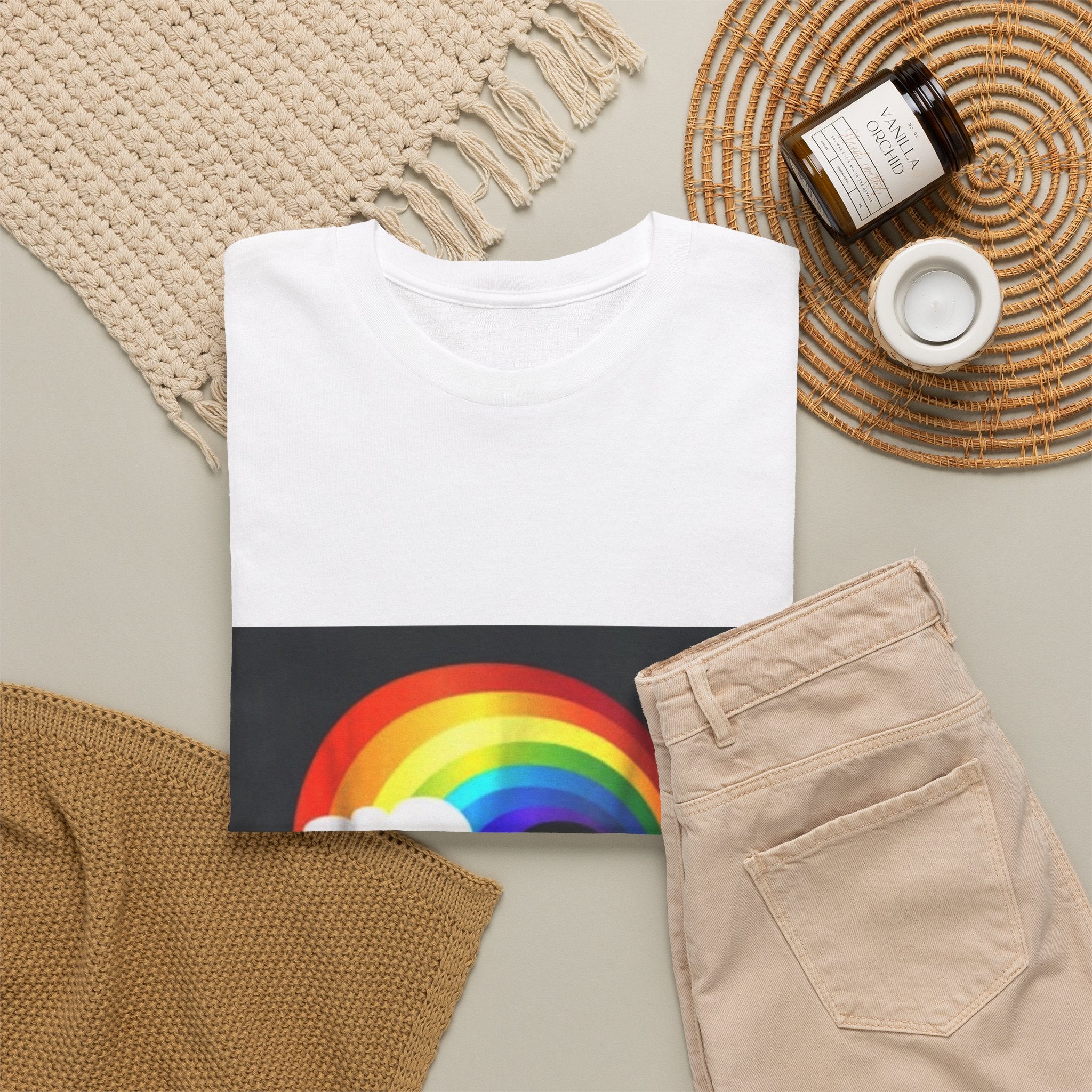Rainbow Clouds T-Shirt — Bright Pride Graphic Tee