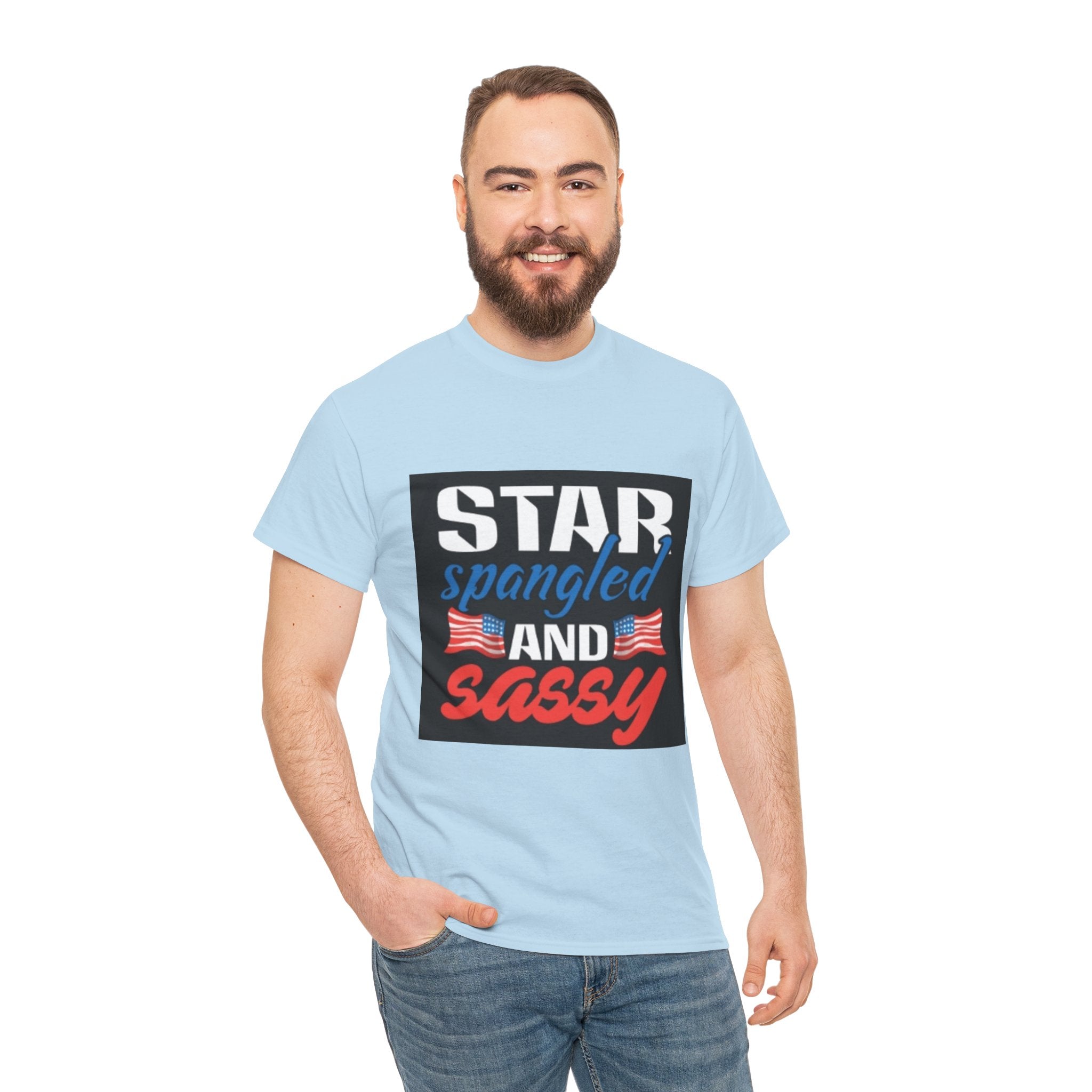 Star Spangled and Sassy Tee — Patriotic 4th of July Shirt with Flags