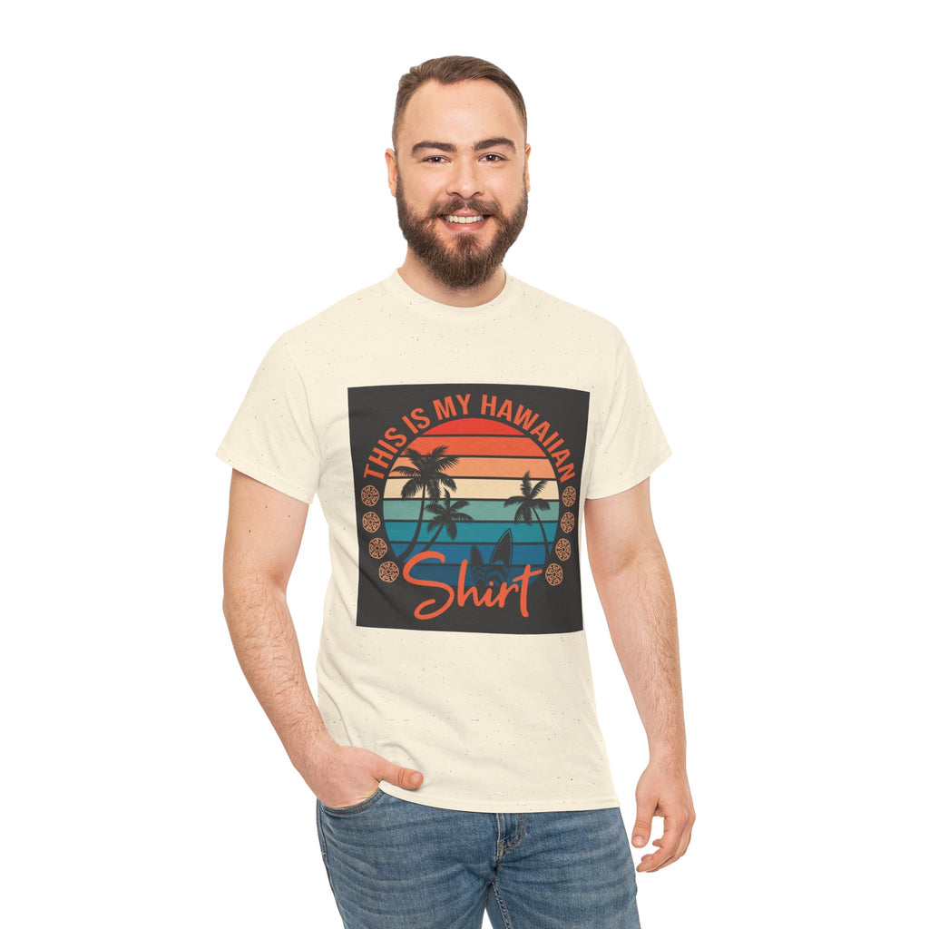 This Is My Hawaiian Shirt Tee — Vintage Sunset Palm Beach T-Shirt