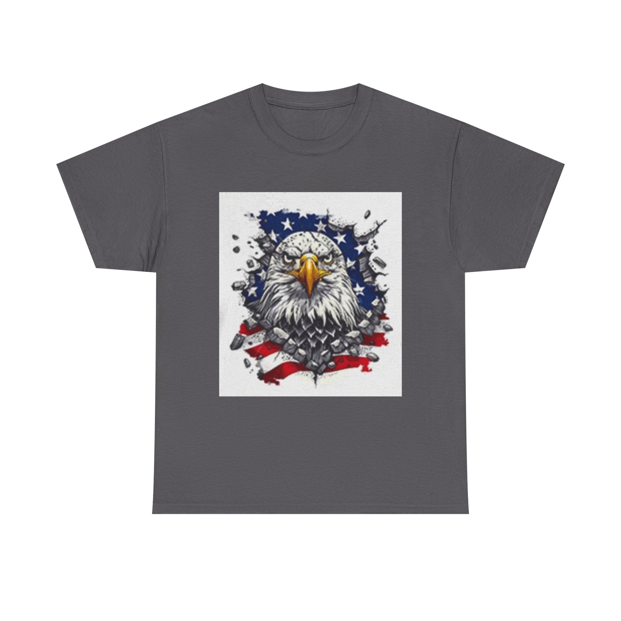 Eagle American Flag T-Shirt — Patriotic Bald Eagle Graphic Tee for 4th of July