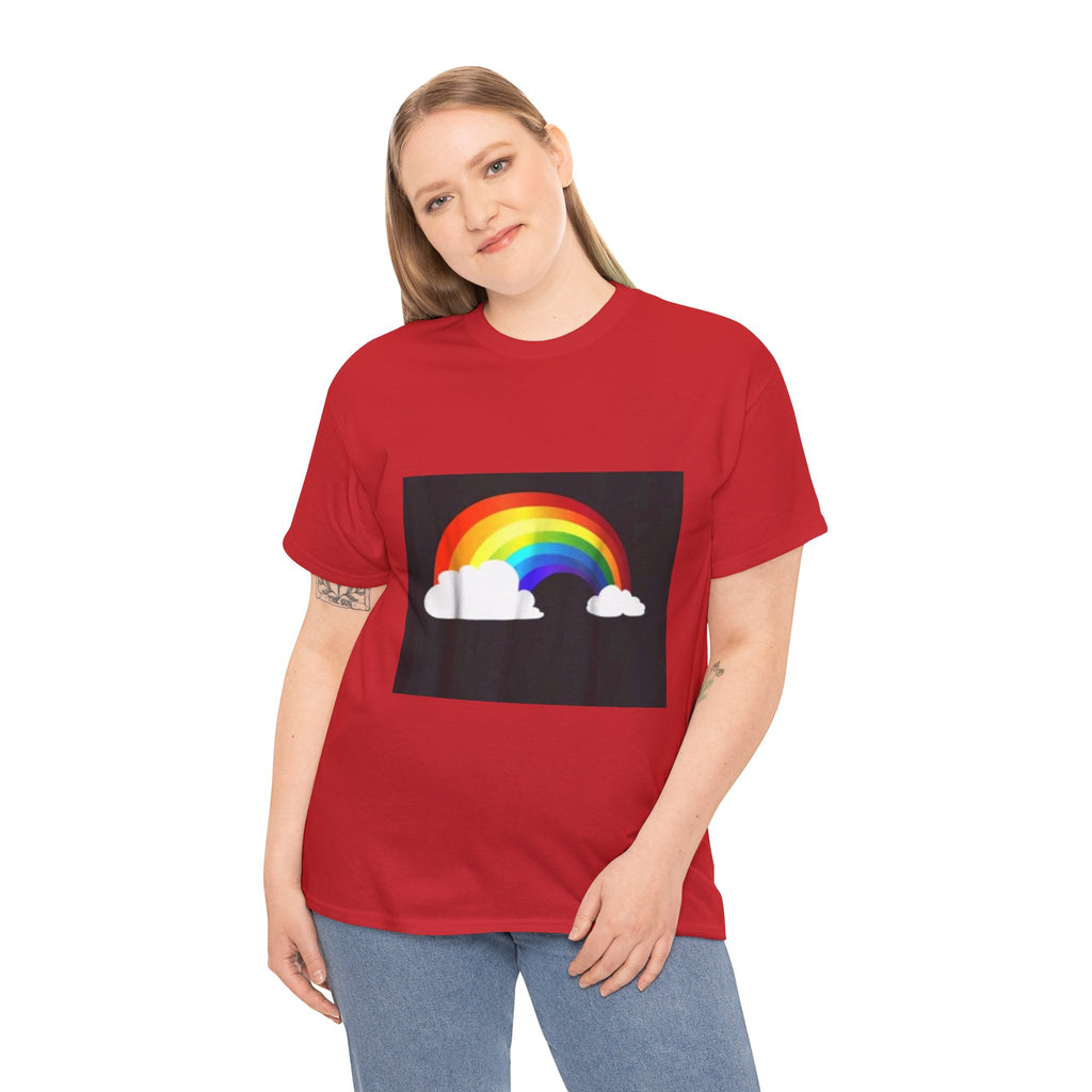 Rainbow Clouds T-Shirt — Bright Pride Graphic Tee