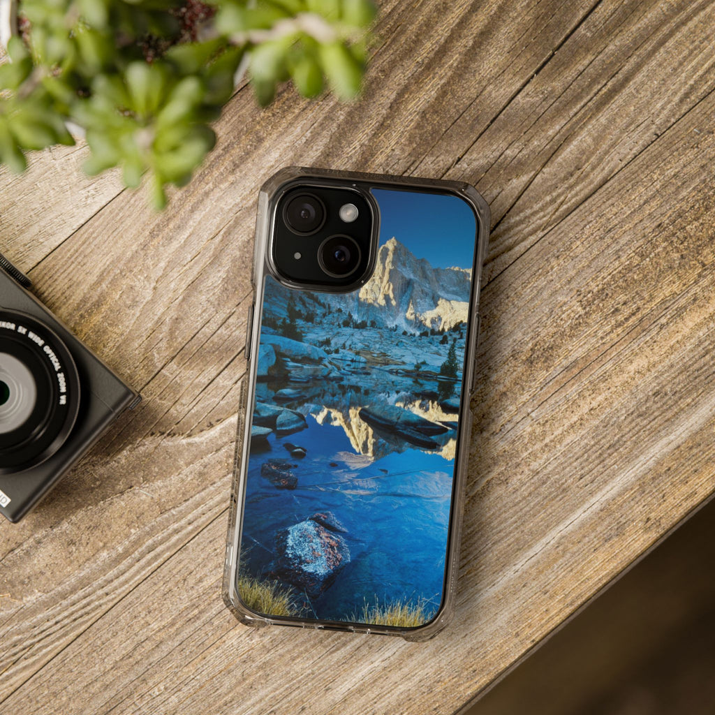 Clear Magnetic Impact Phone Case — Mountain Lake Scenic Phone Cover