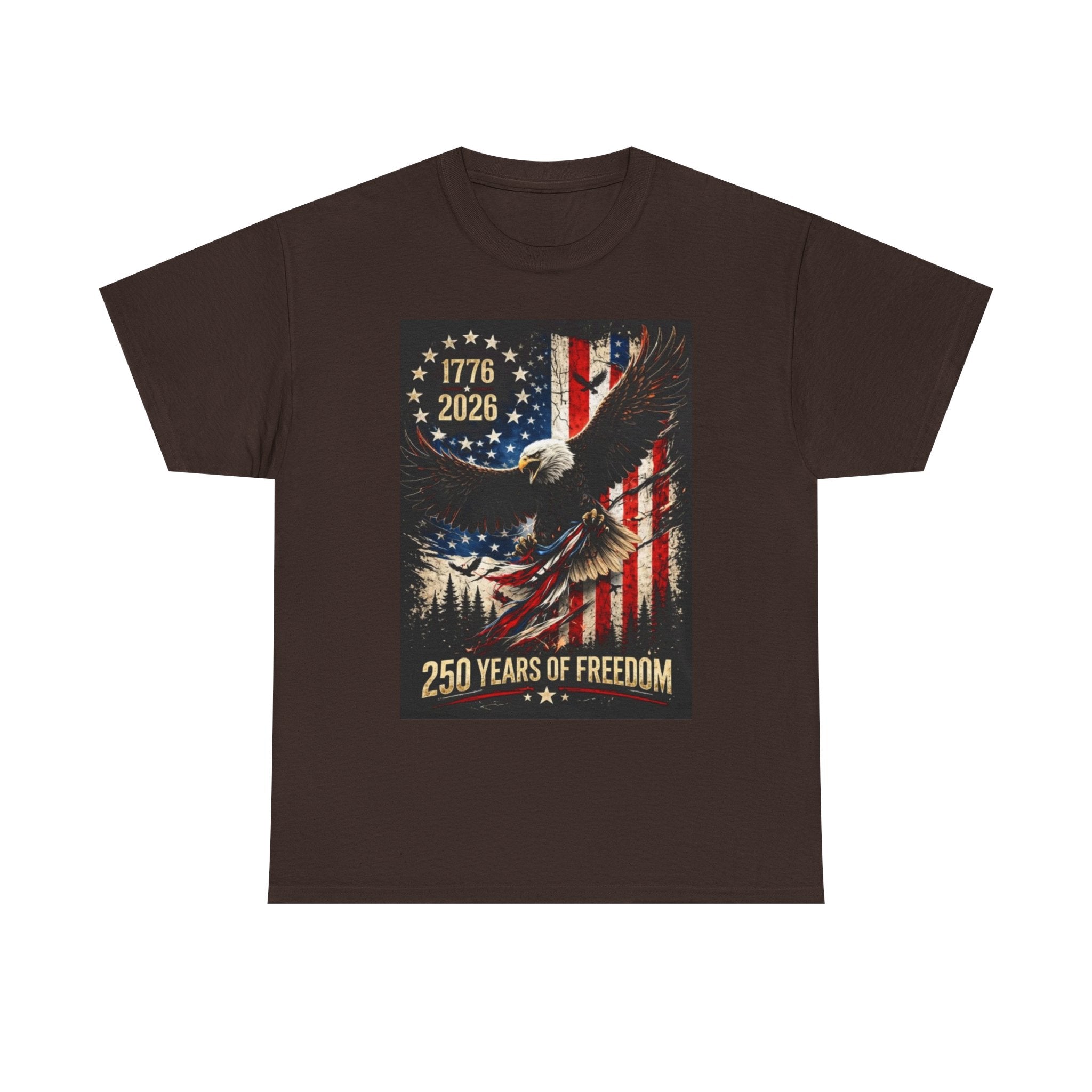 Patriotic Tee — 1776–2026 Bald Eagle "250 Years of Freedom" Shirt