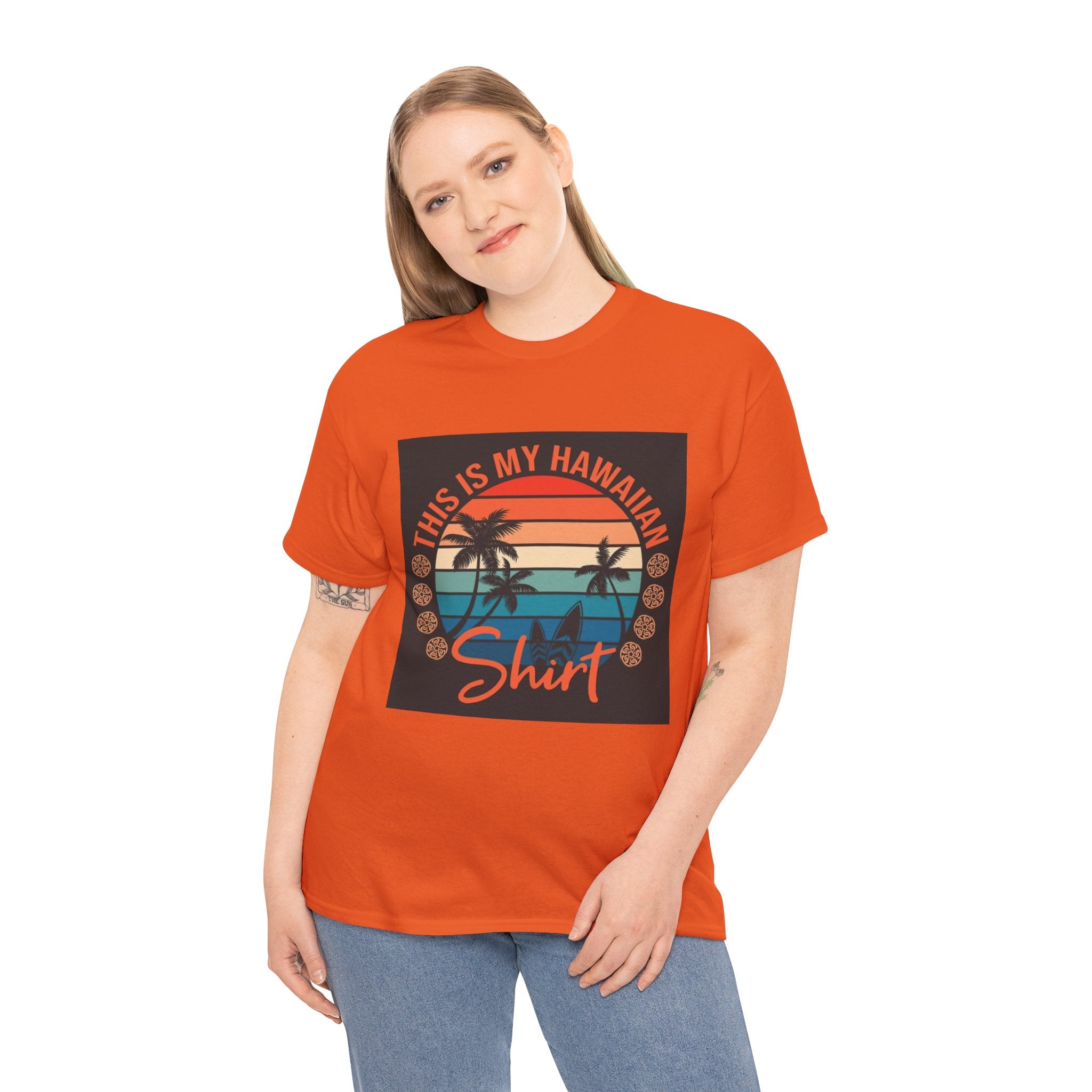 This Is My Hawaiian Shirt Tee — Vintage Sunset Palm Beach T-Shirt