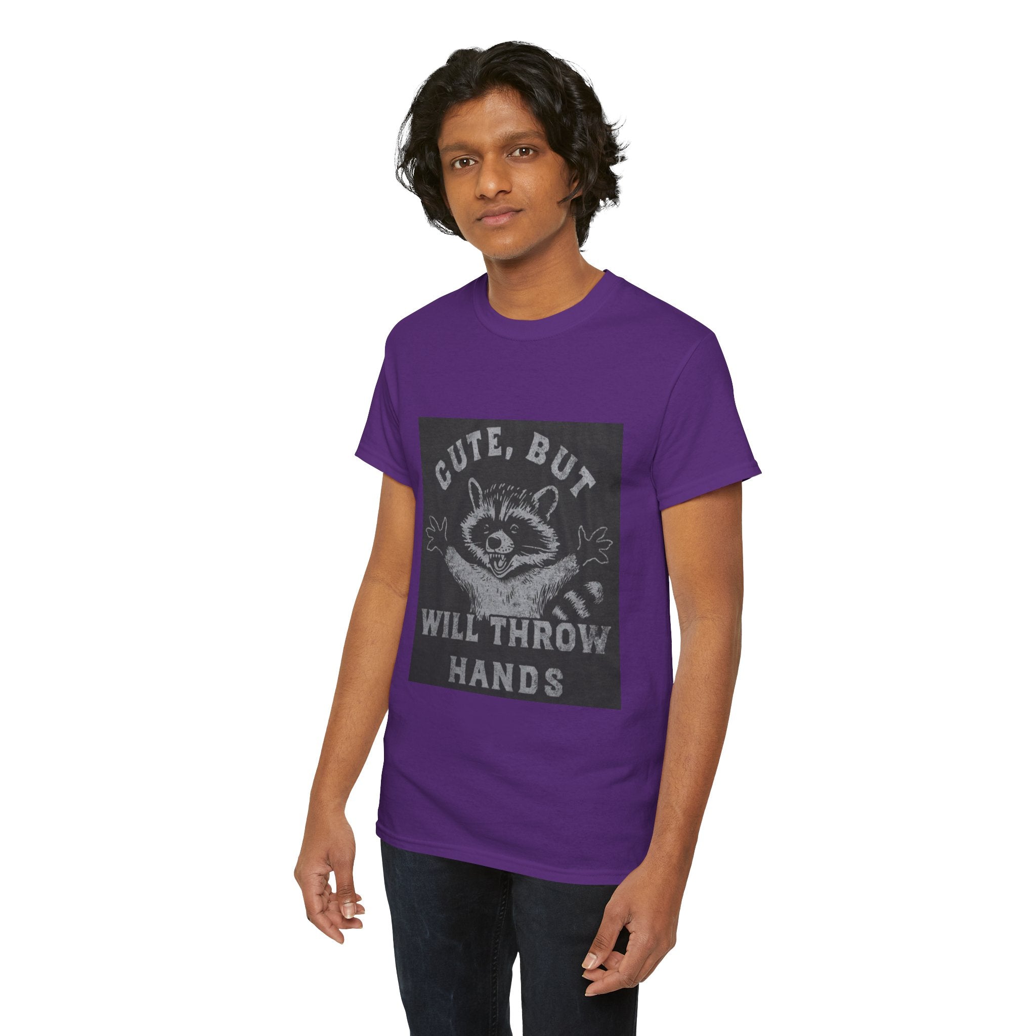 Cute But Will Throw Hands Raccoon T-Shirt