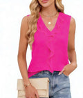 Women's Solid Color Summer Sleeveless Shirt