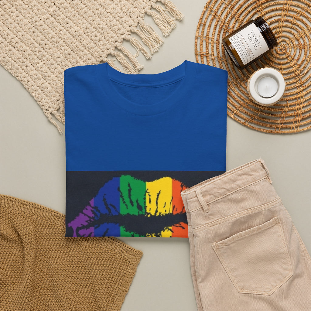 Rainbow Drip Kiss T-Shirt – LGBTQ+ Pride Graphic Tee