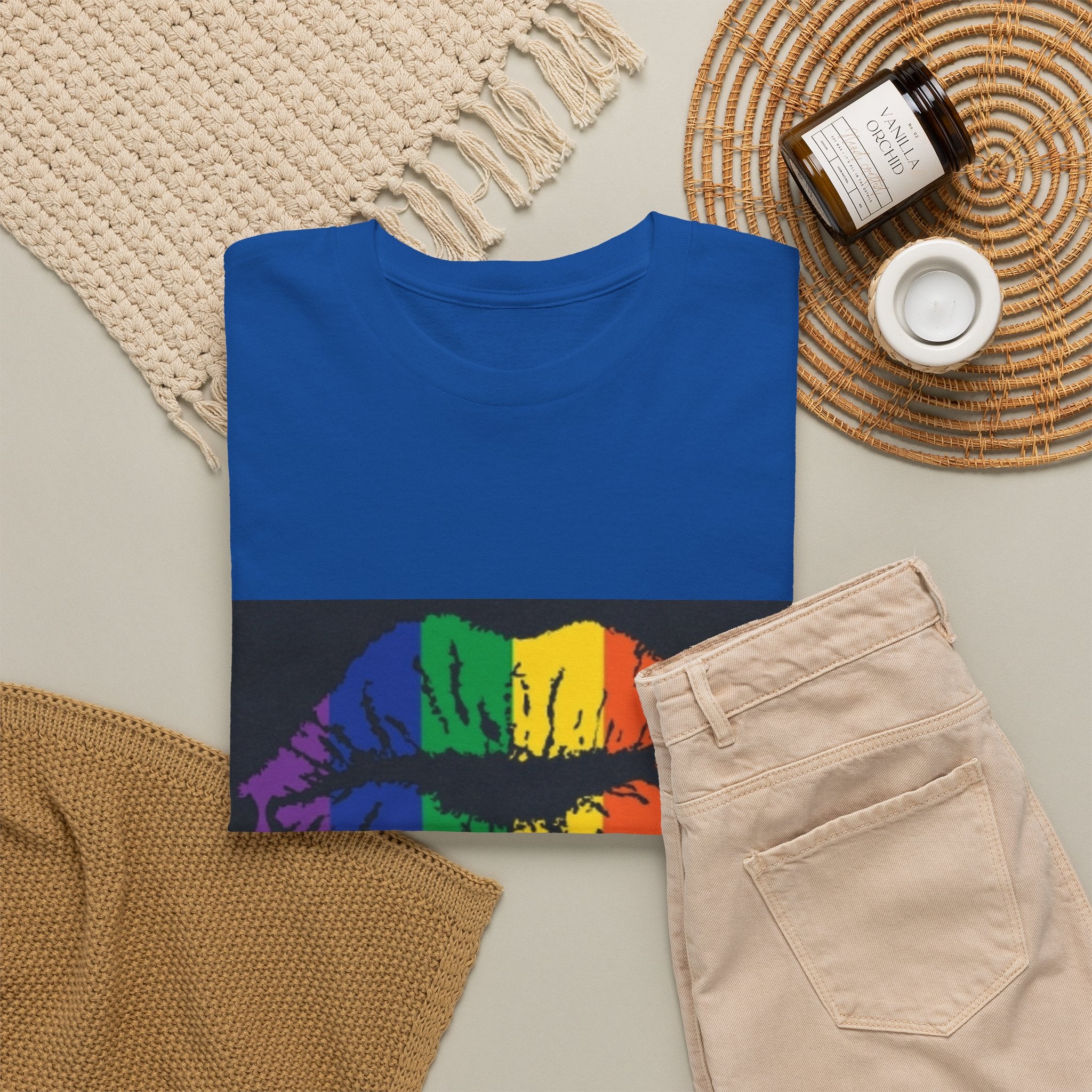 Rainbow Drip Kiss T-Shirt – LGBTQ+ Pride Graphic Tee