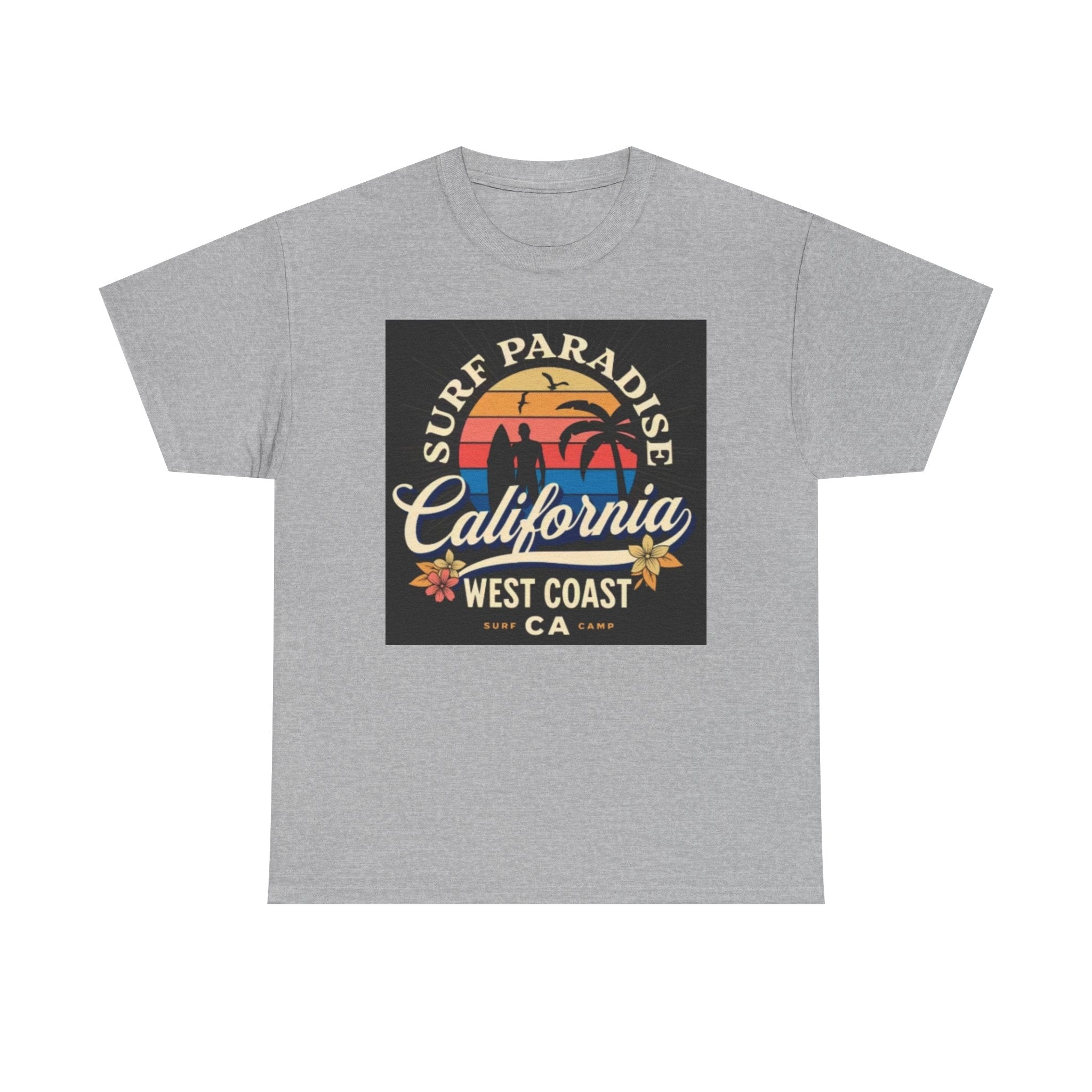 California Surf Paradise Tee — West Coast CA Vintage Sunset Graphic T-Shirt