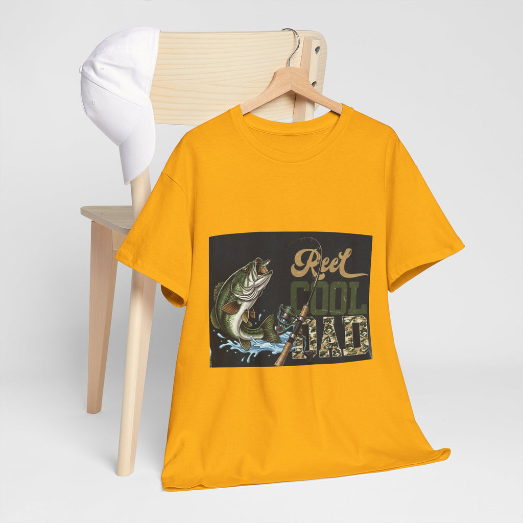 Fishing T-Shirt — "Reel Cool Dad" Graphic Tee