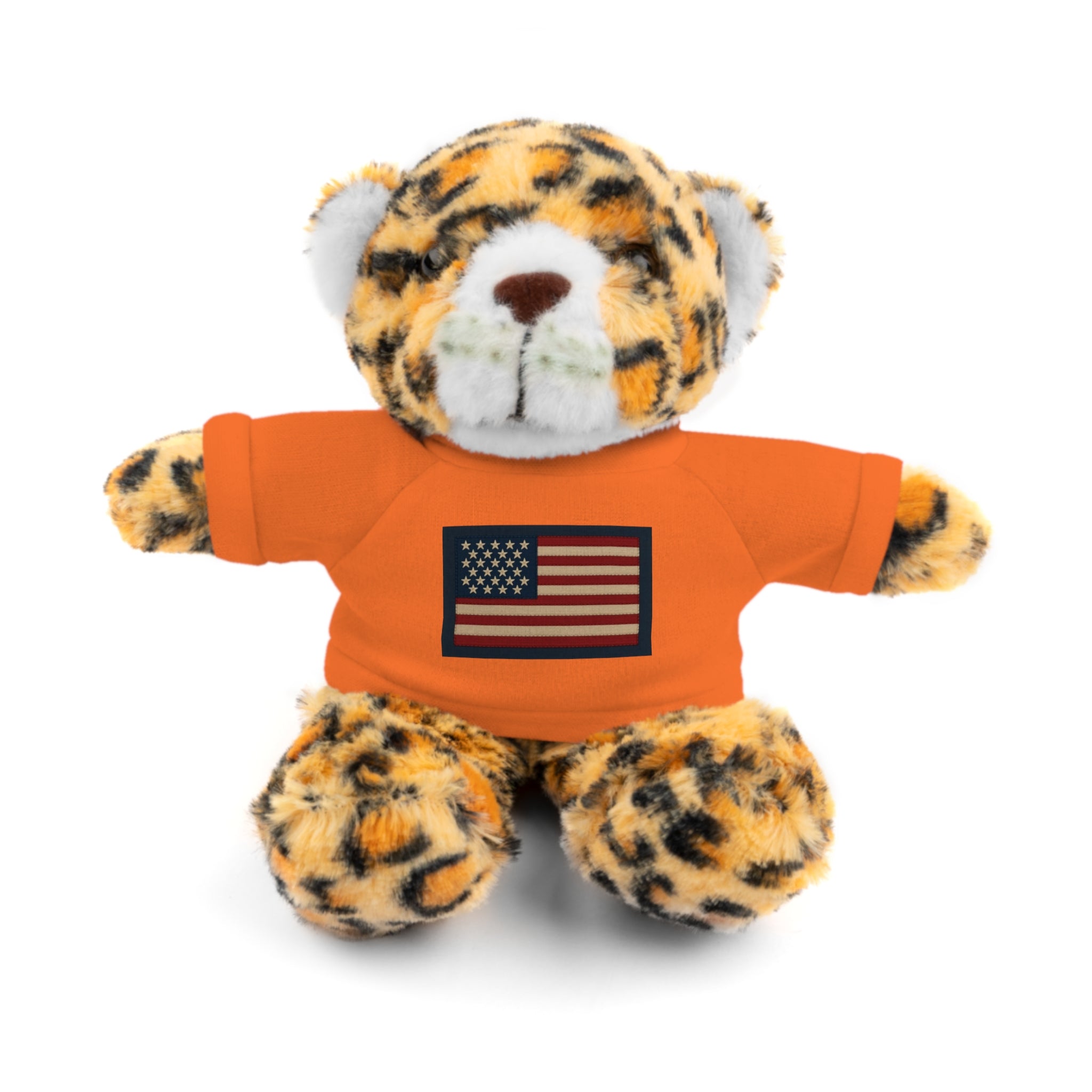 American Flag Teddy Bear with Tee — Patriotic Plush Gift