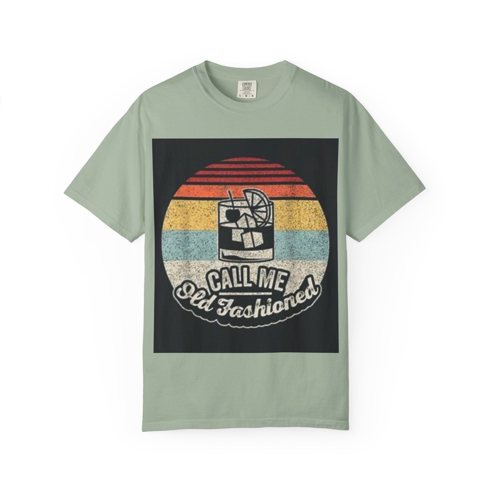 T-Shirt — "Call Me Old Fashioned" Retro Cocktail Graphic Tee
